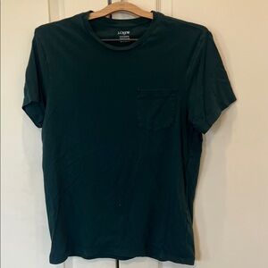 J. Crew Men's Dark Green Pocket Tee